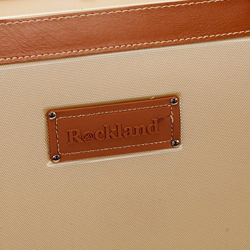 Rockland Stage Coach 20-Inch Rolling Trunk, Champagne, 20-Inch
