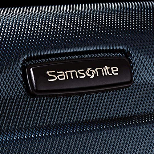 Samsonite Omni PC Hardside Expandable Luggage with Spinner Wheels, Navy, Carry-On 20-Inch
