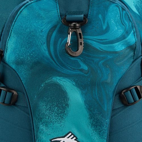 High Sierra Loop Backpack, Travel, or Work Bookbag with tablet sleeve, One Size, TEAL MARBLE SWIRL