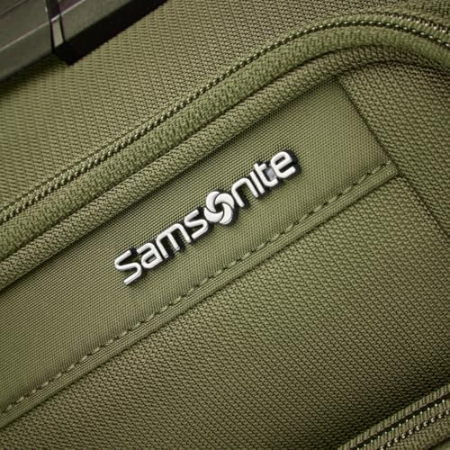 Samsonite Lineate Softside Expandable Luggage with Spinner Wheels, Carry-on, Cedar Green