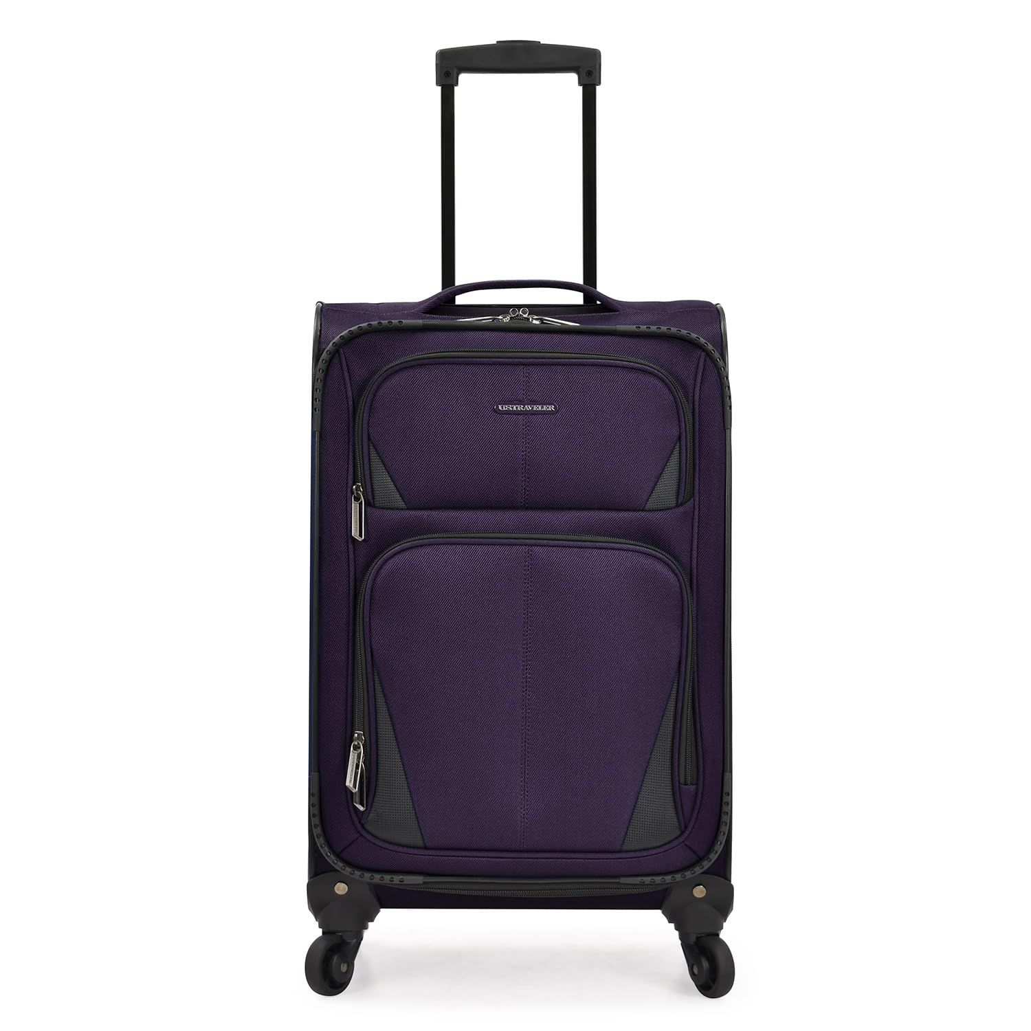 U.S. Traveler Aviron Bay Expandable Softside Luggage With Spinner Wheels, Purple, Carry-on 23-Inch