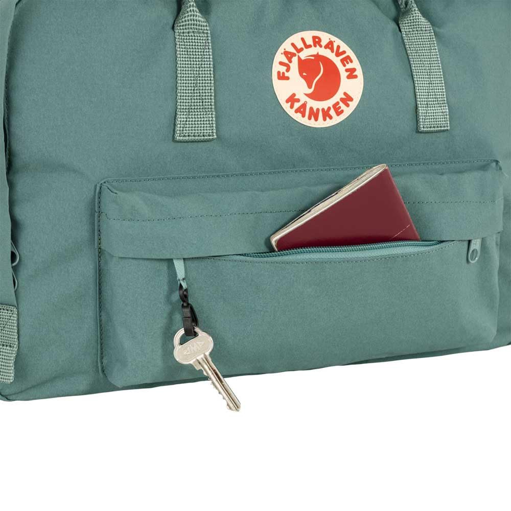 Fjallraven Kanken Weekender Bag, Large Travel Tote and Duffel for Overnight and Everyday Carry, Frost Green