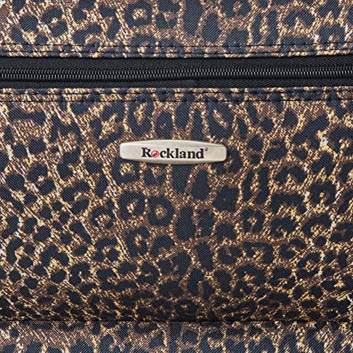 Rockland Jungle Softside Upright Luggage Set, Leopard, 4-Piece Set (14/19/24/28)