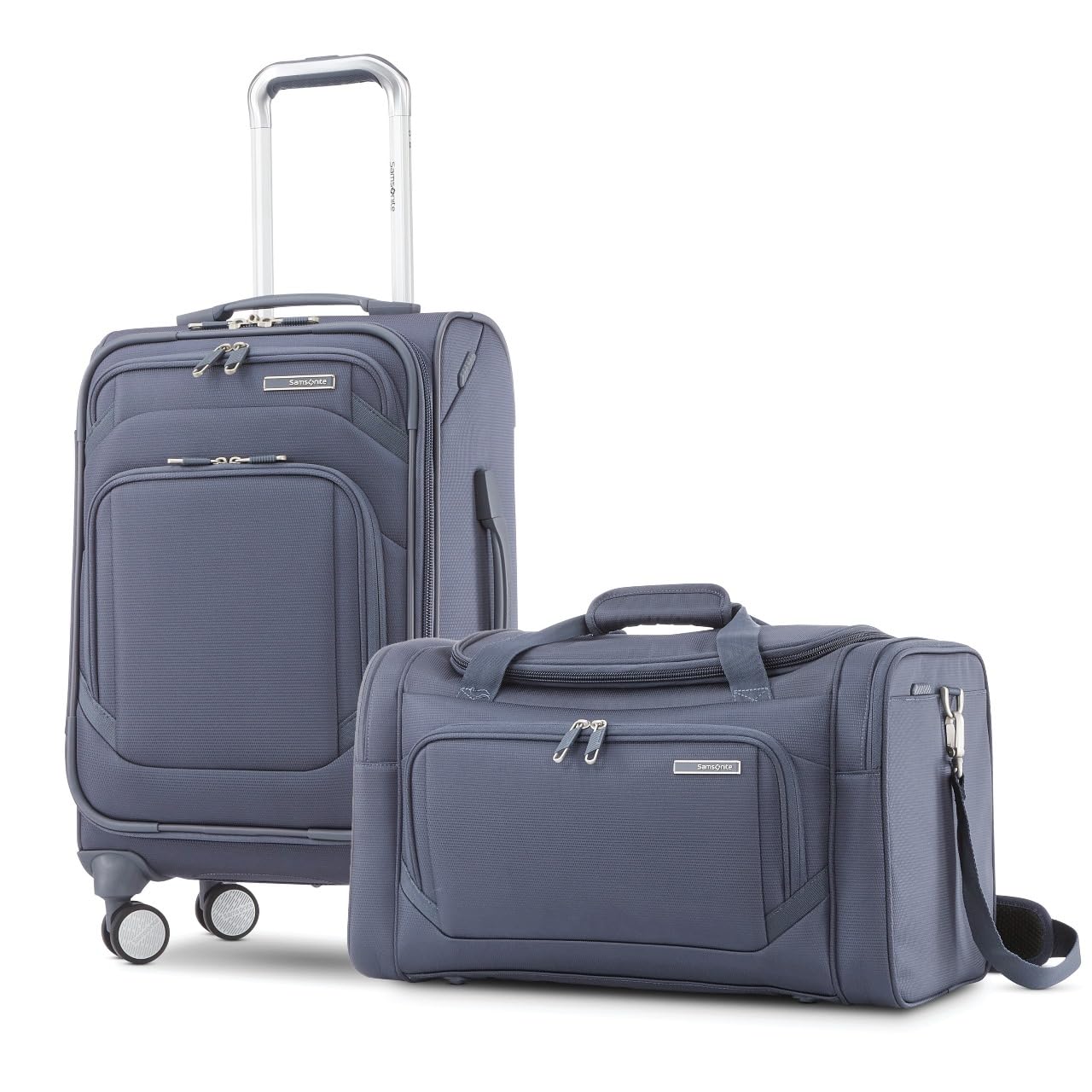 Samsonite Ascentra Softside Luggage, 2-Piece Set (Duffel/19 inch Carry-on), Slate
