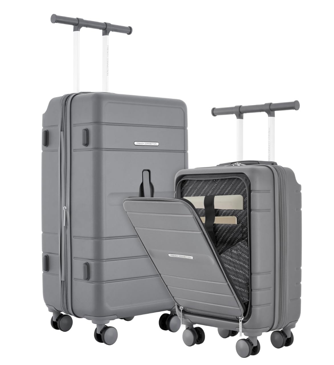 French Connection 2 Piece Trunk Luggage Set, Quiet Shade