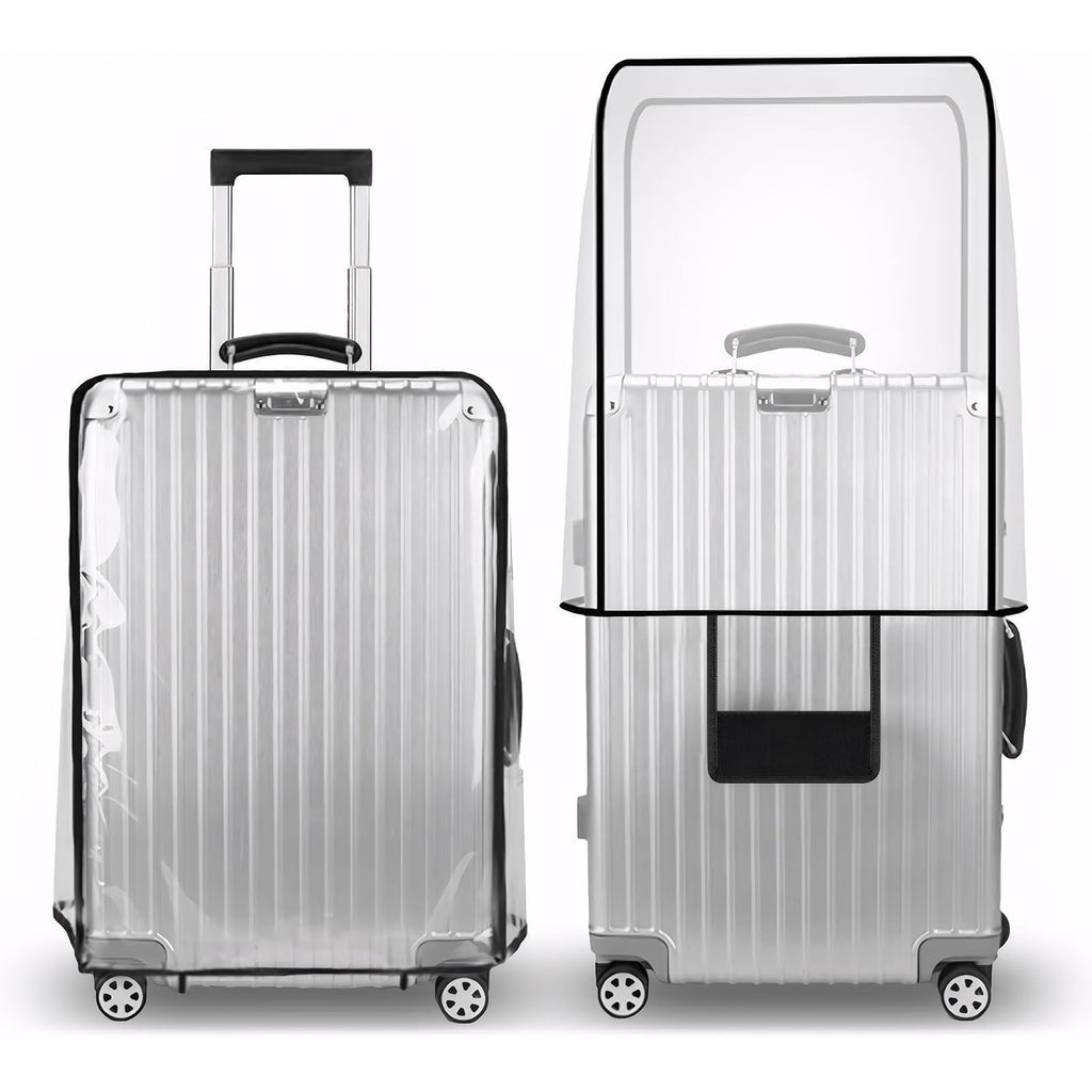 T Tersely Clear PVC Suitcase Cover Protectors 20/24/26/28/30 Inch Suitcase Baggage Covers - Waterproof Dustproof and Anti-Scratch 20-30 Inch Luggage Cover (26inch)