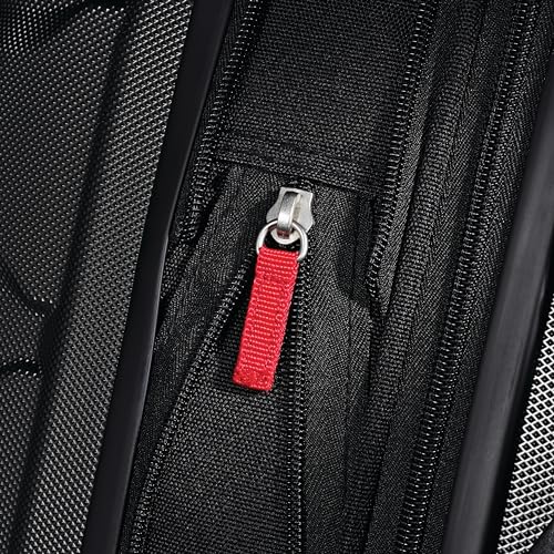 Samsonite Omni PC Hardside Expandable Luggage with Spinner Wheels, Black, Checked-Large 28-Inch