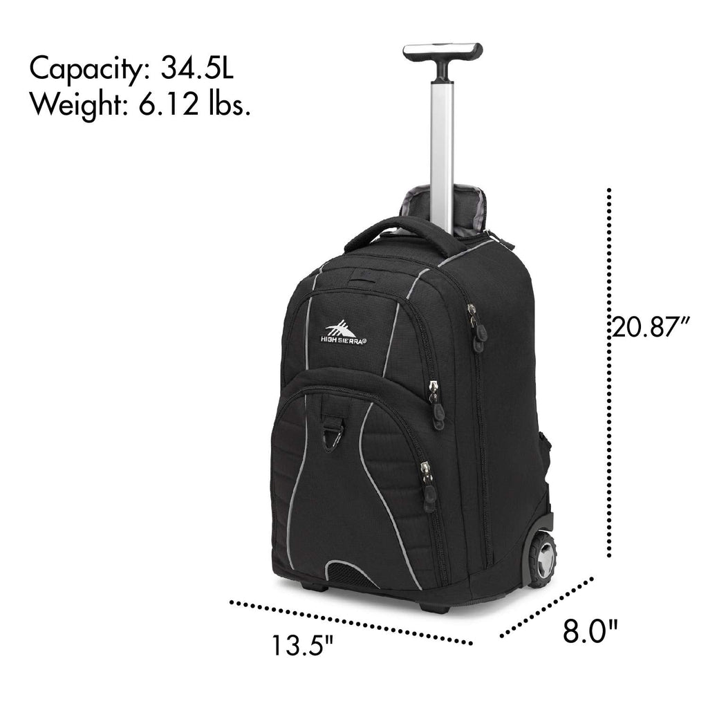 High Sierra Freewheel Wheeled Laptop Backpack