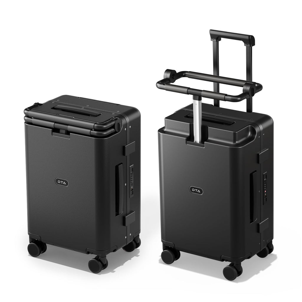DTA Nova 20-inch Carry On Luggage for Kids with Seat, Mom's Must-Have Suitcase Stroller, Adjustable Handle, Hard Shell PC Suitcase for Family