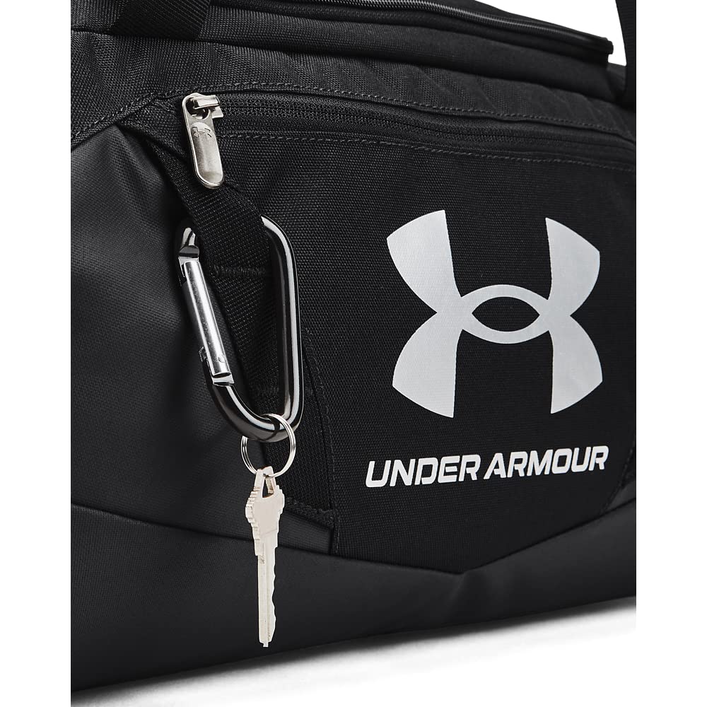 Under Armour Unisex-Adult Undeniable 5.0 Duffle, Black (001)/Metallic Silver, X-Small