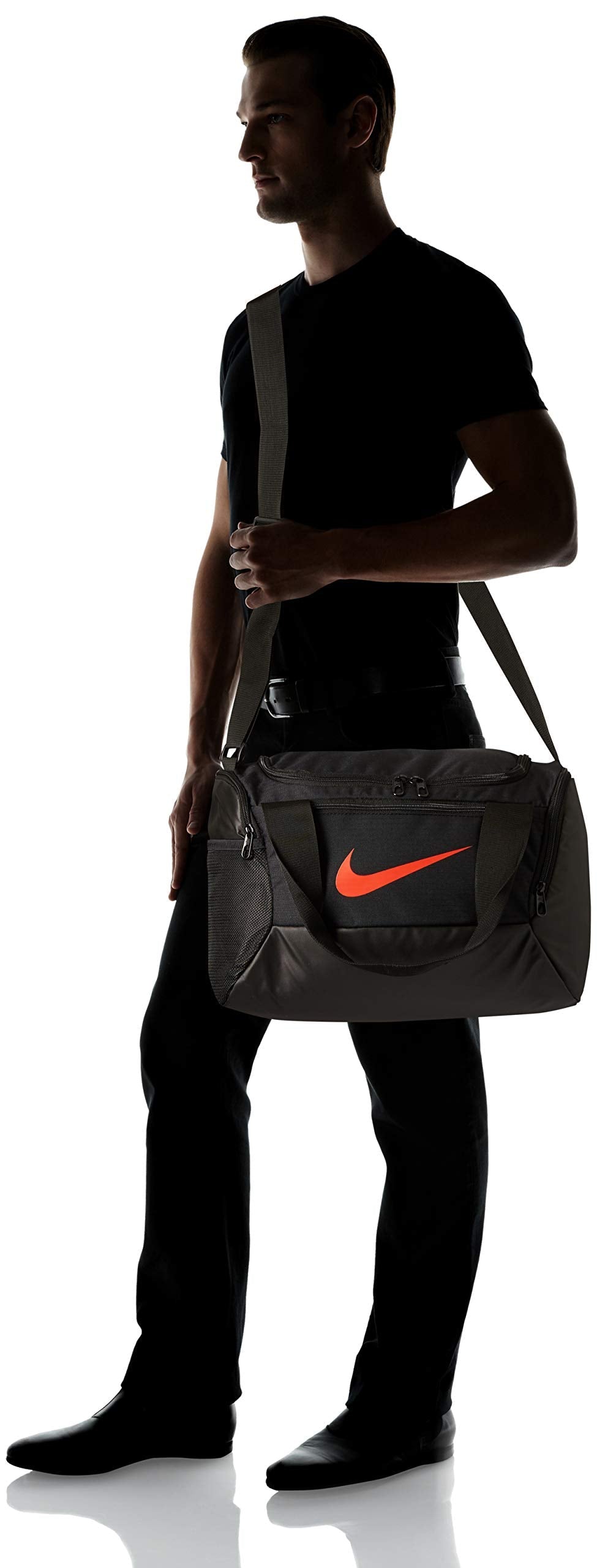 Nike Nike Brasilia X-small Duffel - 9.0, Black/Black/Habanero Red, Misc