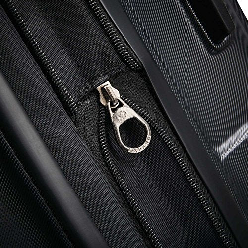 Samsonite Centric Hardside Expandable Luggage with Spinner Wheels, Black, Checked-Large 28-Inch