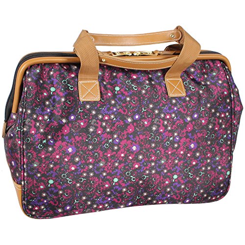 Steve Madden Designer-Gepckkollektion 4-teiliges Softside-Koffer-Set Reise-Set enthlt eine Tragetasche, 50,8 cm Handgepck, 61 cm und 71,1 cm Karierte Koffer, Dark Purple, One Size, Travel