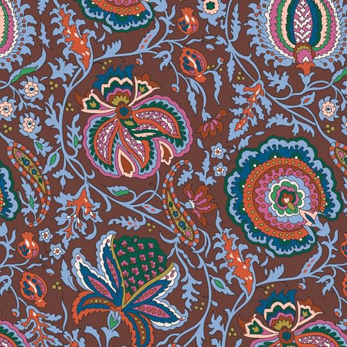 Vera Bradley Women's Premium Cotton Miramar Weekender Travel Bag, Marrakesh Cinnamon, One Size