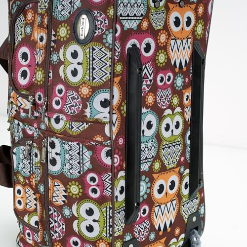 Rockland 22" Polyester Rolling Duffel Bag, Owl