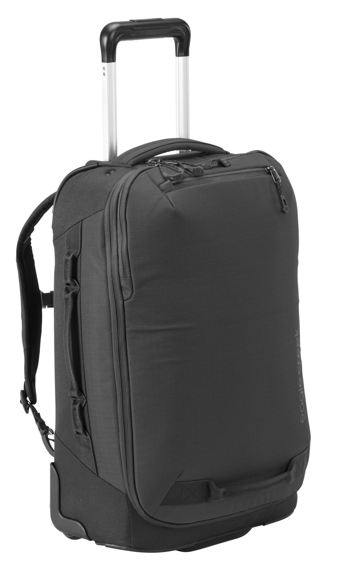 eagle creek Expanse 2-Wheel 21.25" Convertible International Carry-On Luggage – Backpack Straps – Durable, Water-Resistant, Lightweight – Travel-Ready Suitcase – Midnight Black