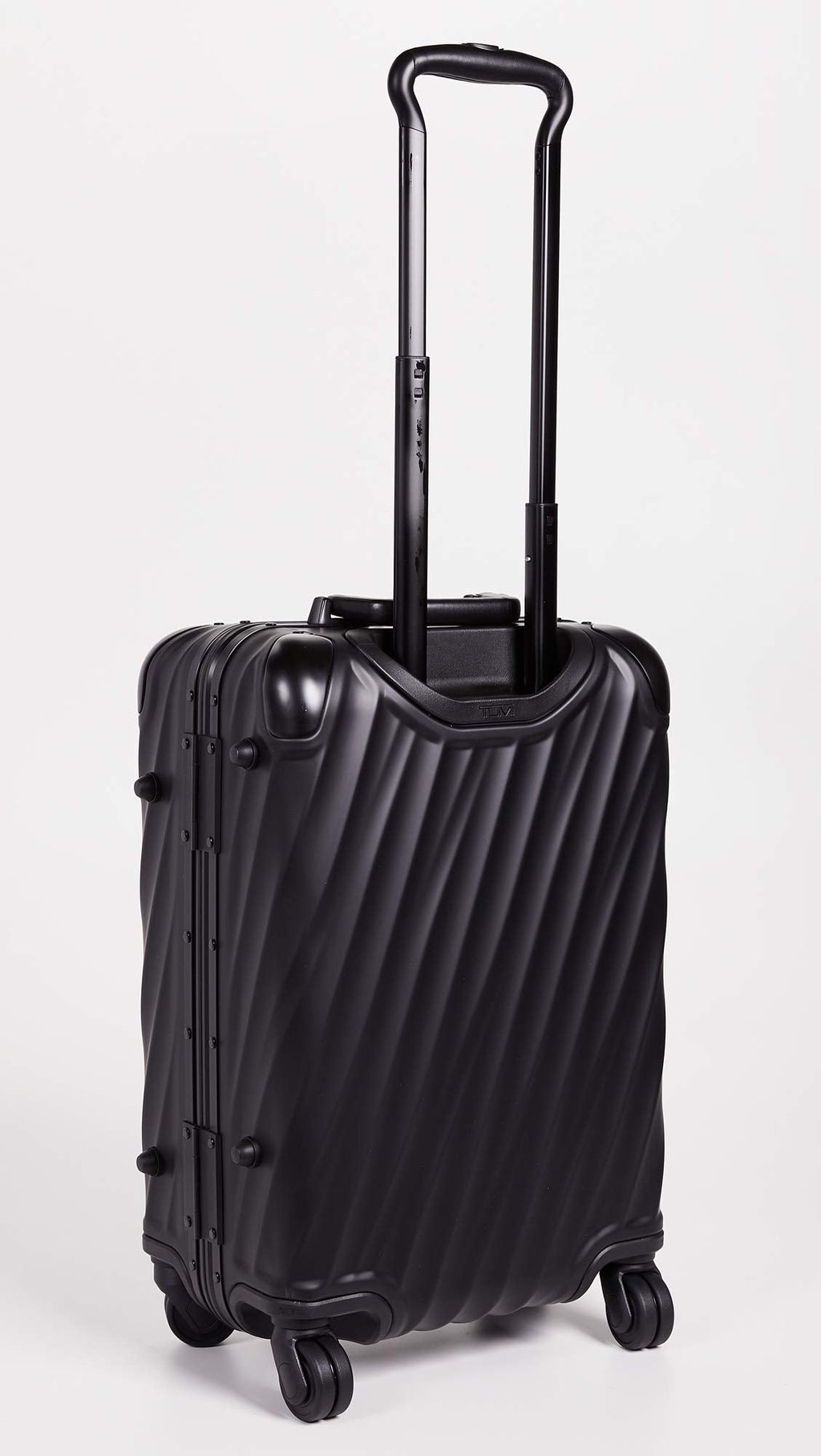 TUMI Men's 19 Degree Aluminum International Carry On Suitcase, Matte Black, One Size