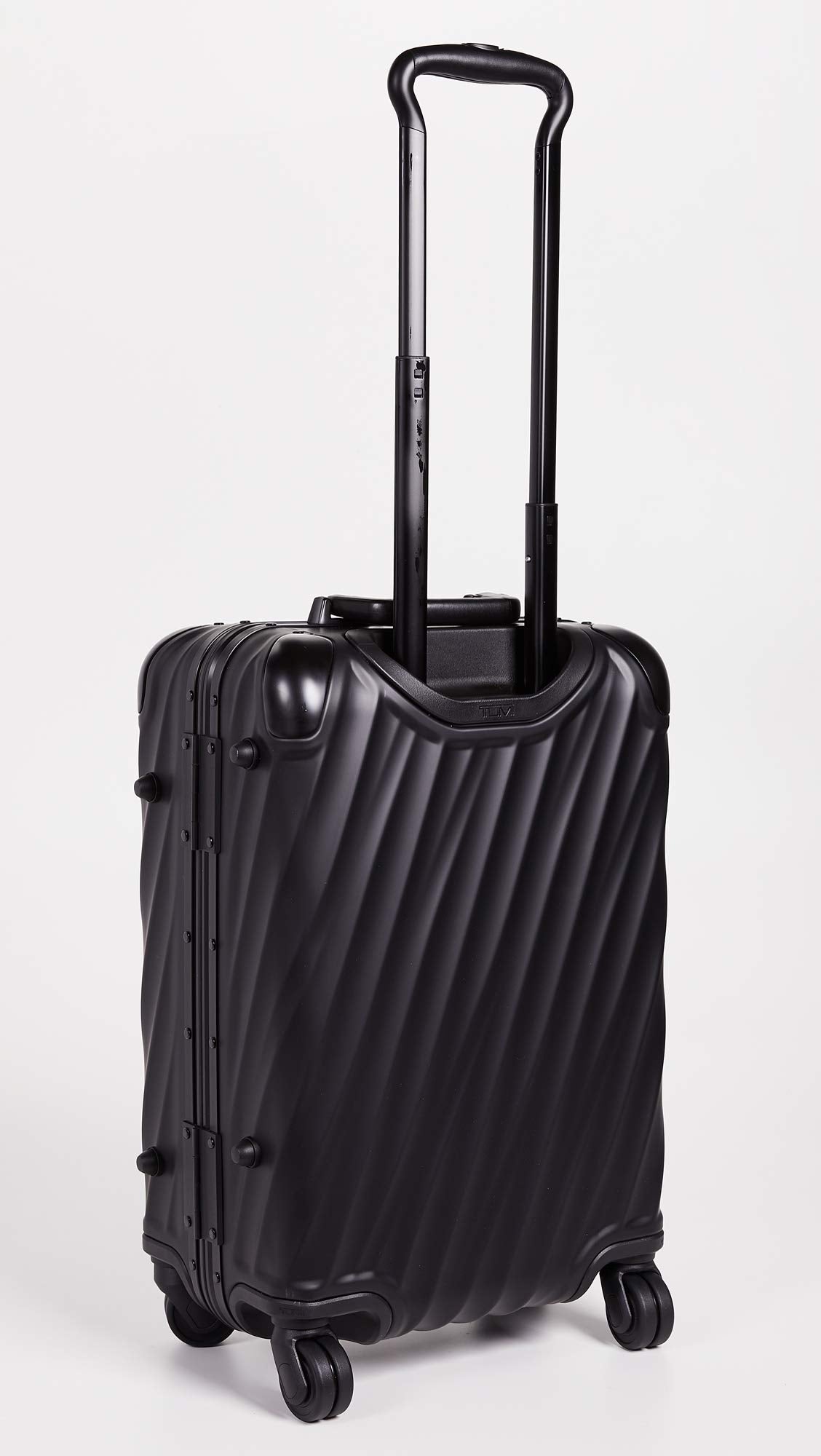 TUMI Men's 19 Degree Aluminum International Carry On Suitcase, Matte Black, One Size