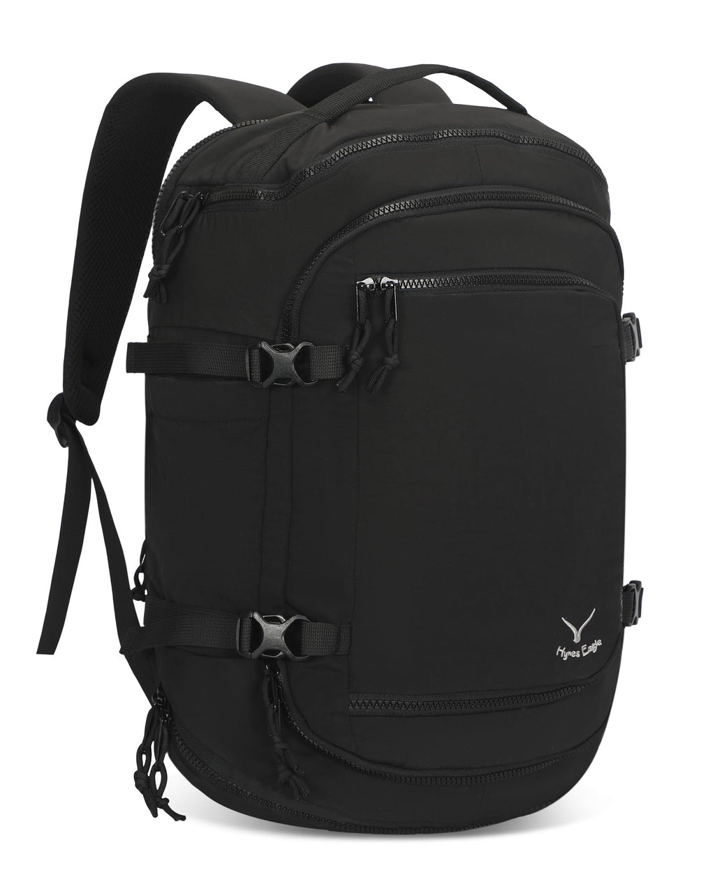 Hynes Eagle Travel Laptop Backpack 16 inches Lightweight Flight Approved Carry on Personal Item Bag Weekender Bag Daypack 20L Black