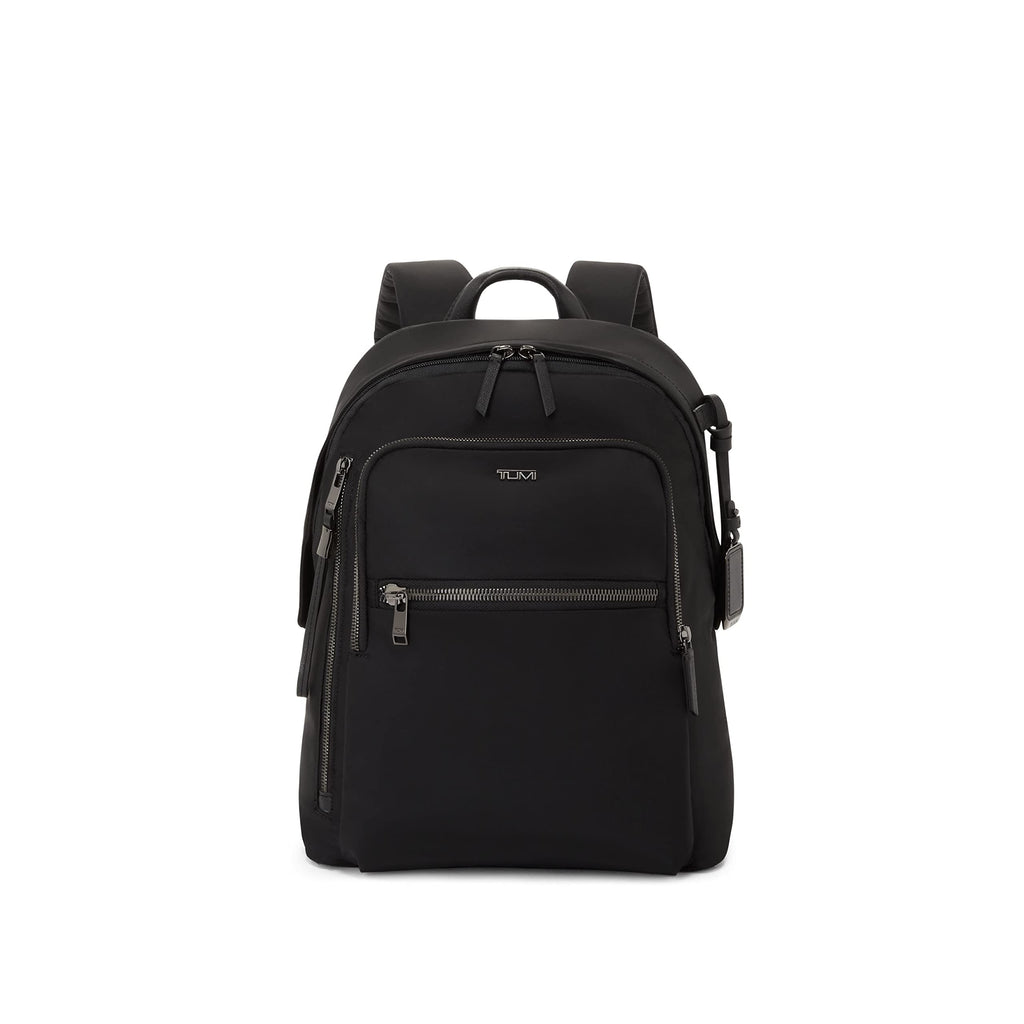 TUMI - Voyageur Halsey Backpack - Travel Backpack - For Business, Fashion, Commute - Holds Up to 14" Screens - Black & Gunmetal