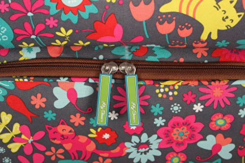 Lily Bloom Design Pattern 28" Luggage Softside Expandable With Double Spinner Wheels, Large Lightweight Suitcase Checked Bag For Women