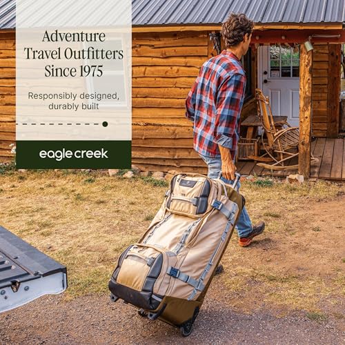 Eagle Creek Expanse ORV 2-Wheel 36" Trunk Wheeled Duffel Bag for Travel & Adventure Durable, Weather-Resistant Fabric Heavy-Duty Handles Wet & Dry Compartment Black