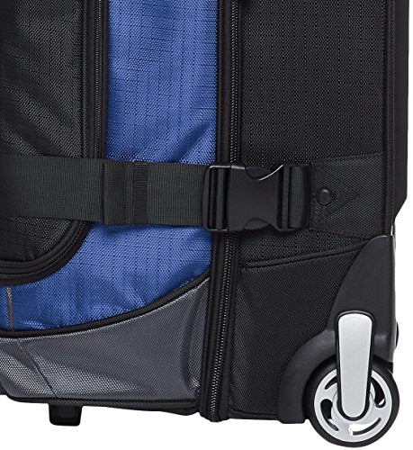 Amazon Basics Ripstop Wheeled Duffel, 30 Inch - Blue