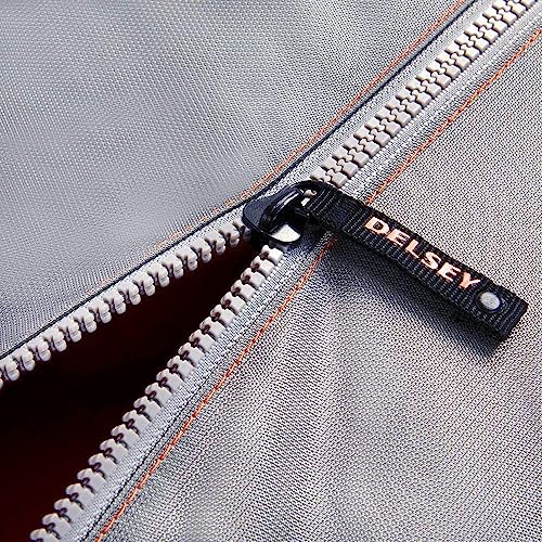 DELSEY Paris Egoa Travel Duffel Bag made from 100% Recycled Materials, Light Gray, 18 Inch