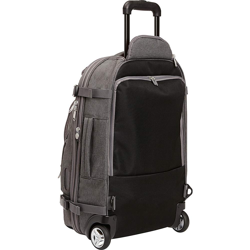 eBags TLS Mother Lode Rolling Weekender 22 Inch Travel Backpack with Wheels - Carry-On - (Eggplant)