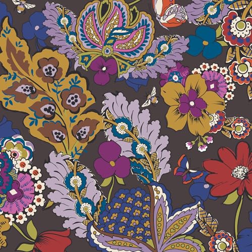 Vera Bradley Women's Premium Cotton Bancroft Backpack, Colorful Bouquet, One Size