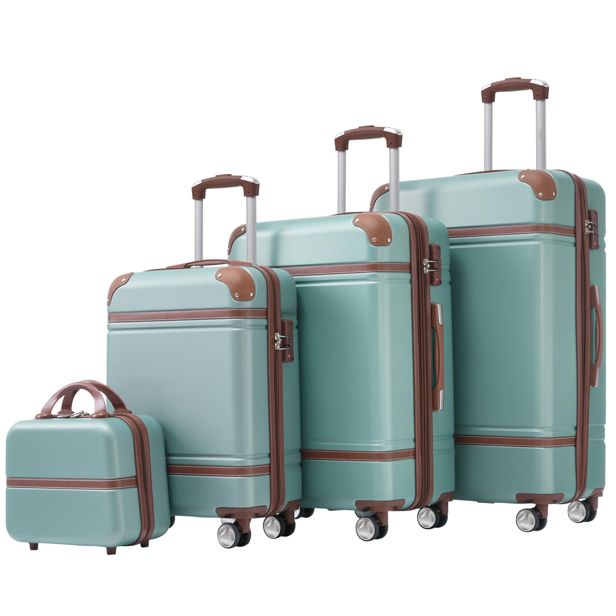 Luggage Sets 4Pc Hardshell Suitcase Sets for Travel with TSA Lock