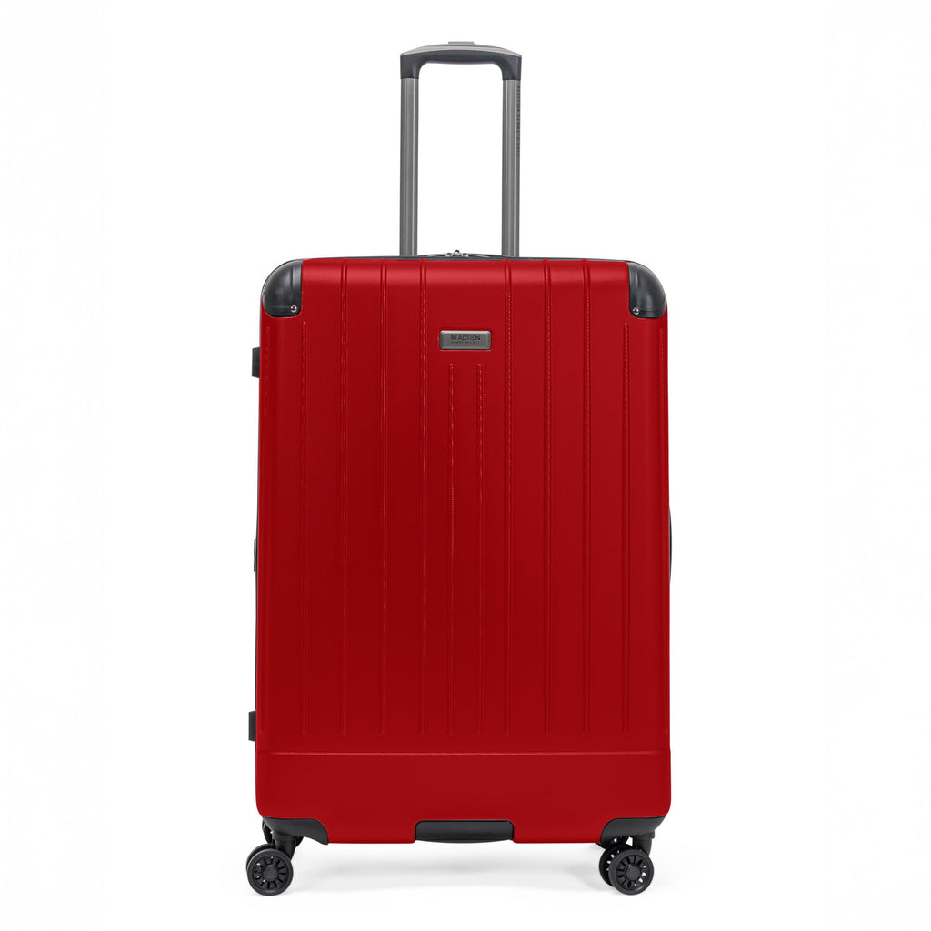 Flying Axis Collection Lightweight Hardside Expandable 8-Wheel Spinner Luggage, Cherry Red, 28-Inch Checked