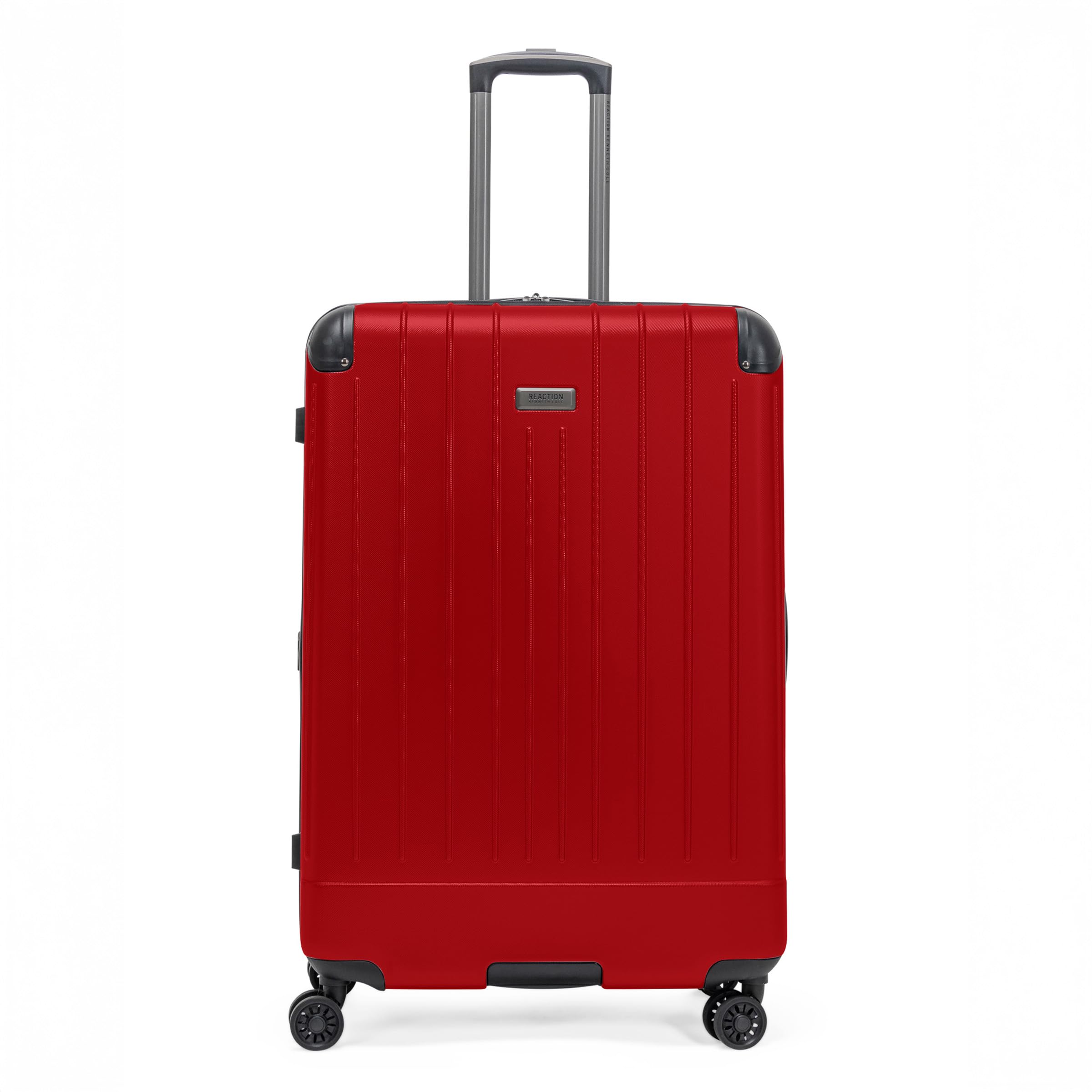 Flying Axis Collection Lightweight Hardside Expandable 8-Wheel Spinner Luggage, Cherry Red, 28-Inch Checked