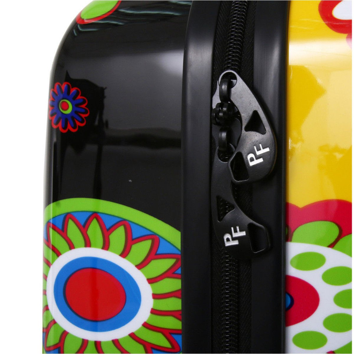 Mia Toro Pop Fiore Hardside Spinner Luggage 3pc Set-yellow Luggage Set, Gallio