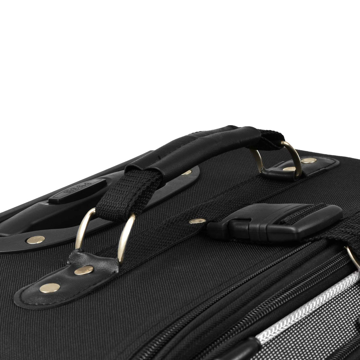 U.S. Traveler New Yorker Lightweight Expandable Rolling Luggage, Charcoal, 4-Piece Set