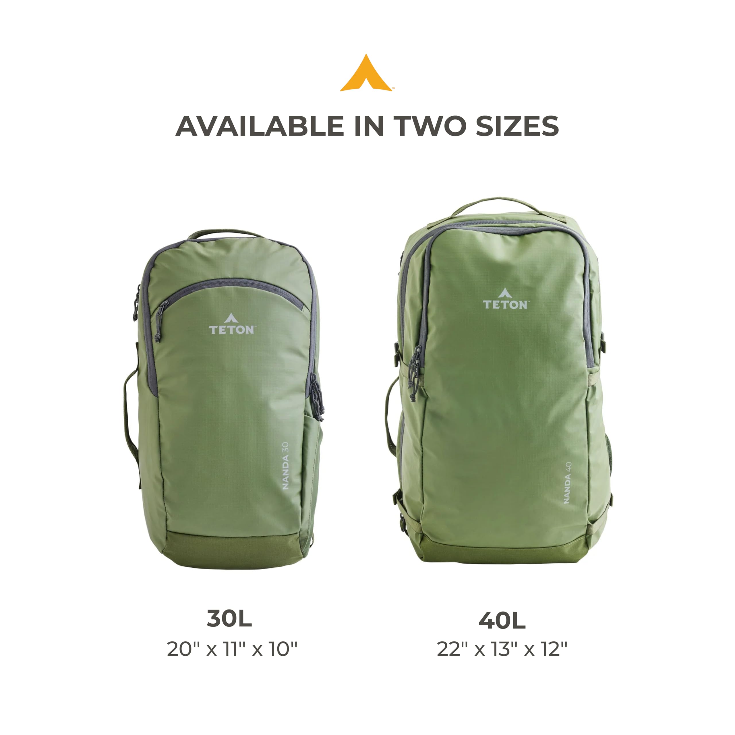 Teton 30L Nanda Travel Backpack, Carry-on Flight Approved Bag, Concealed Laptop Pocket, Hydration Sleeve, Travel Friendly for Women and Men, High-Class for Business or College, Onyx