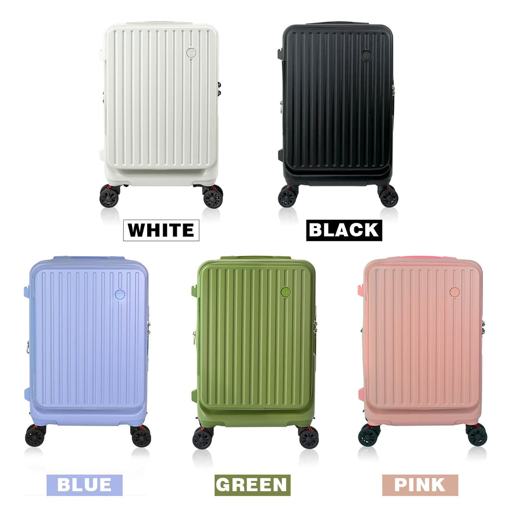 Maegragn Carry on Luggage Airline Approved, Carry on Suitcases with Wheels, Expandable Suitcase with YKK zipper, Top Open Design Luggage with Spinner wheels, Perfect for Gift, Blue Luggage.