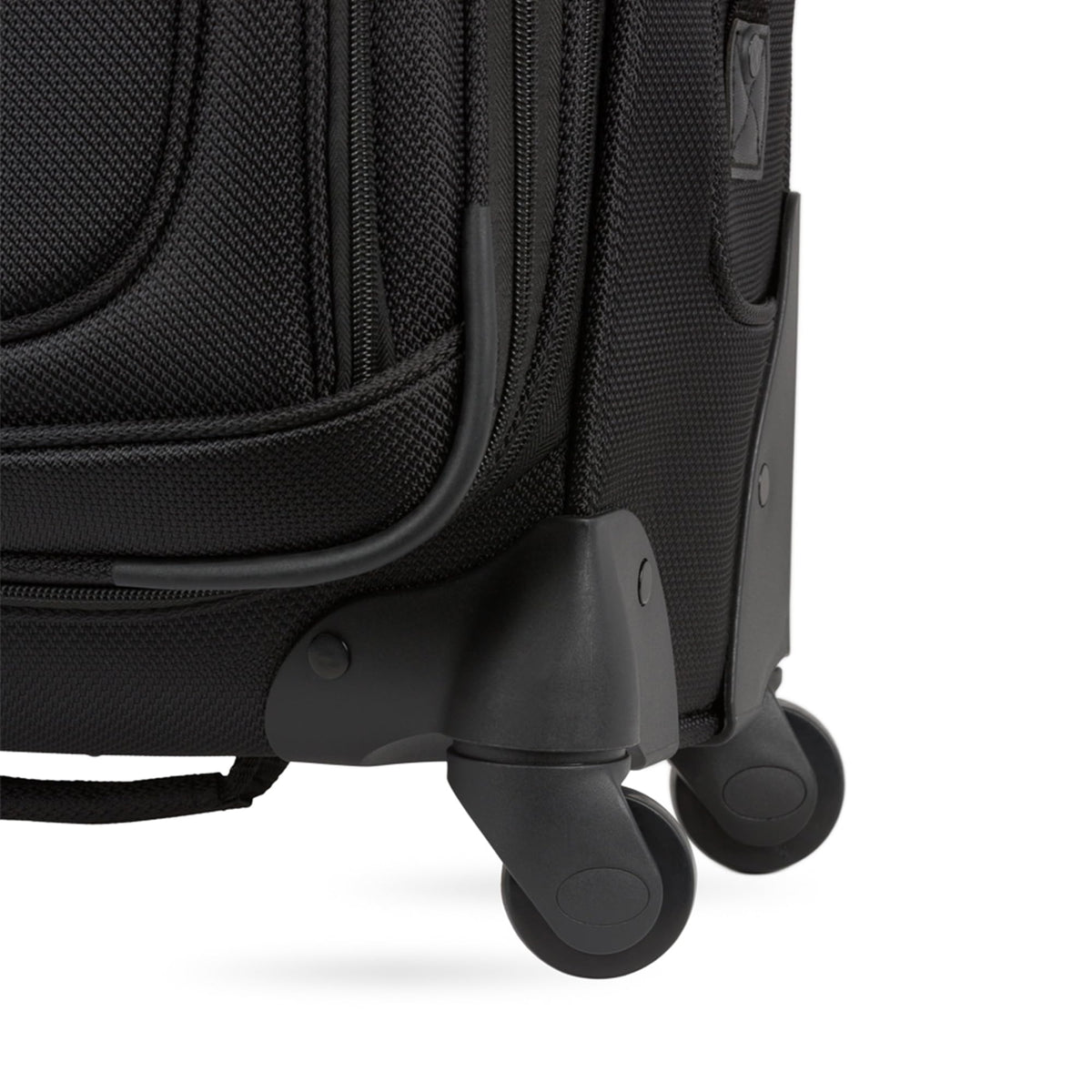 SWISSGEAR Sion Softside Expandable Spinner Luggage Durable Lightweight Travel Suitcase, Black, 2-Piece Set (21/29)