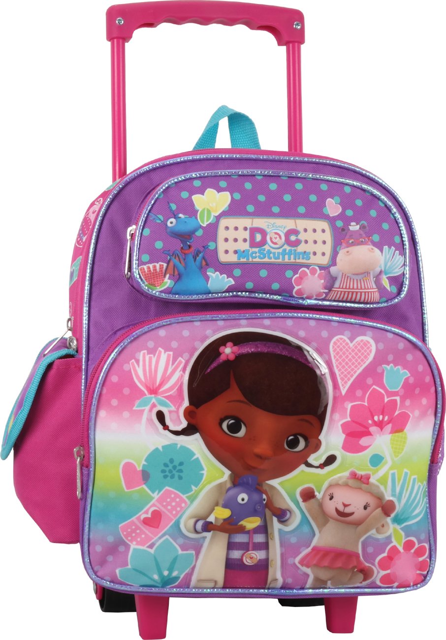 Doc McStuffins 12 inch Toddler Rolling Backpack