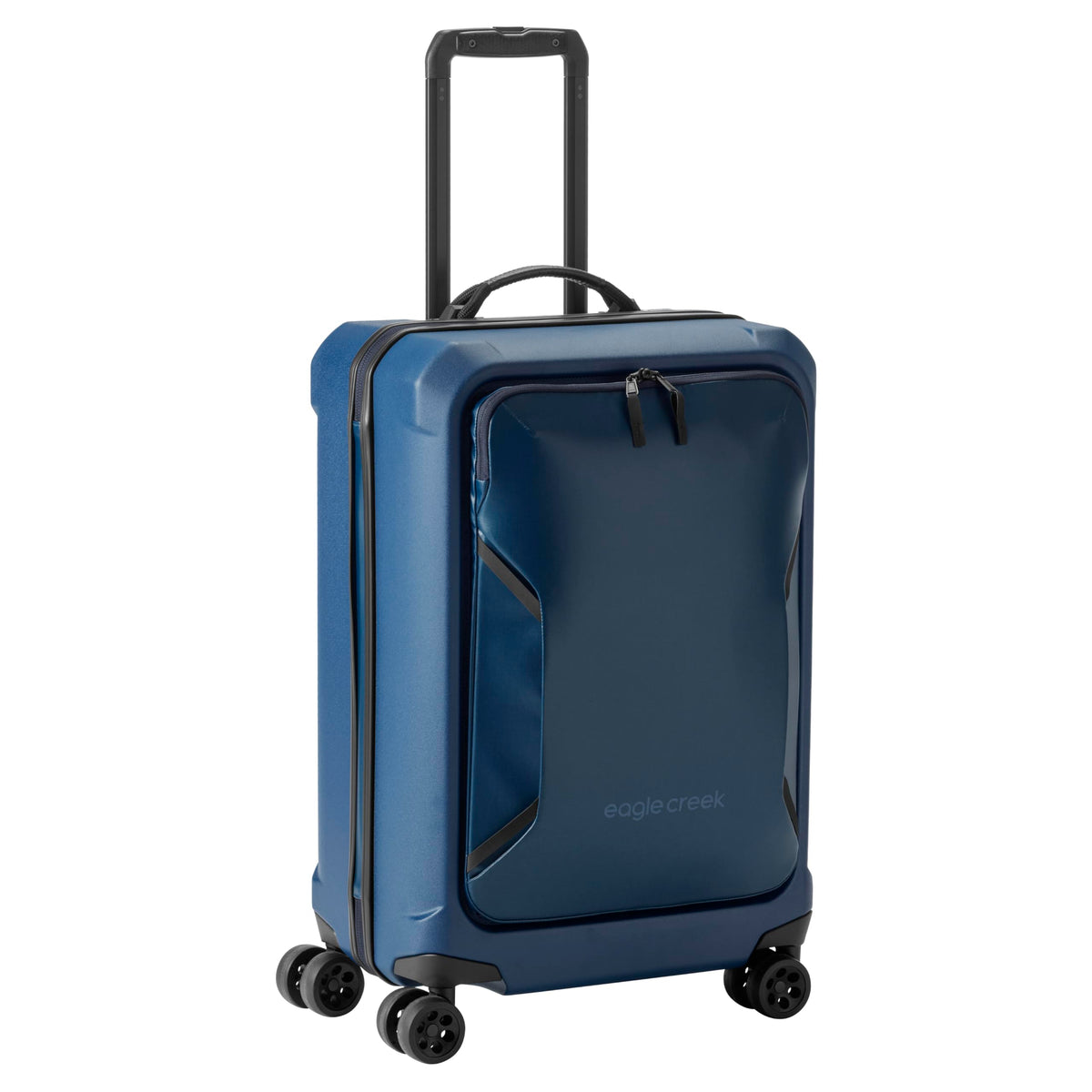 Eagle Creek Tarmac 4-Wheel 26" Luggage - Durable Rolling Suitcase for Secure Storage - Smooth Spinning Wheels - Telescoping Handle - Locking Zippers - Front Quick-Access Pocket - Blue Jay