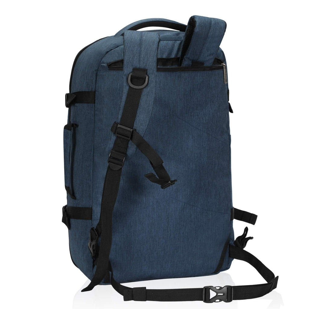 Hynes Eagle Travel Backpack 40L Flight Approved Carry on Backpack, Blue 2018