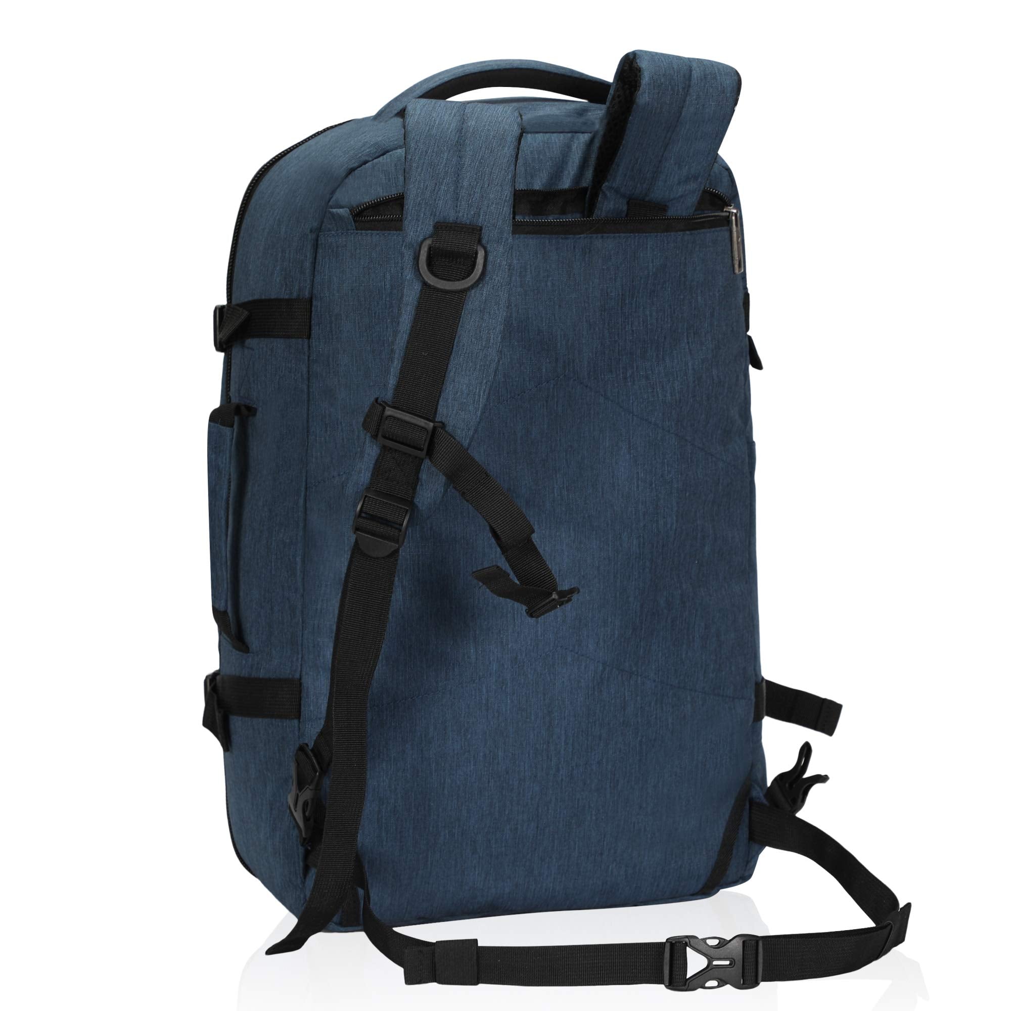 Hynes Eagle Travel Backpack 40L Flight Approved Carry on Backpack, Blue 2018