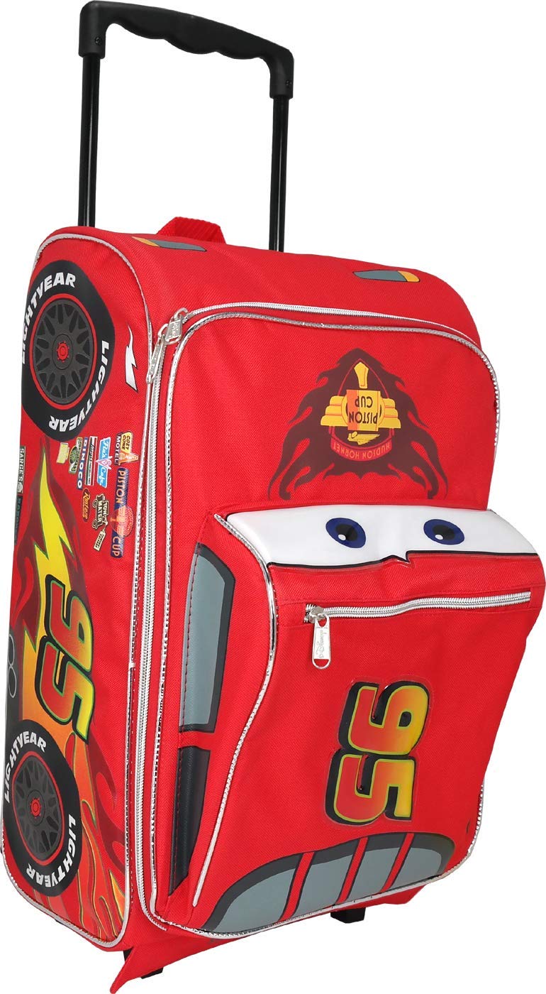 Disney Pixar Cars 2 Rolling Lightning McQueen Luggage Suitcase