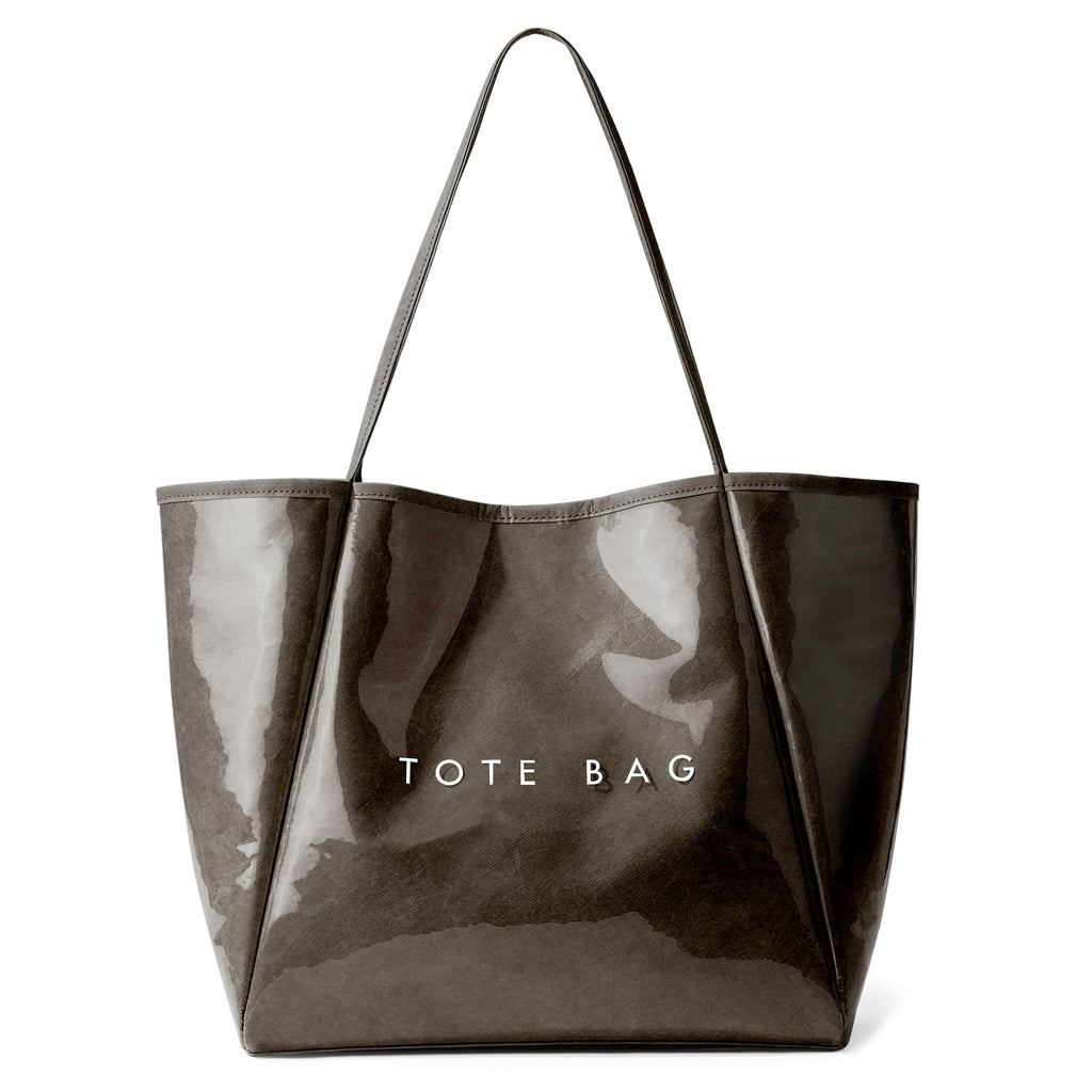 KALIDI Large PVC Tote Bag Women Weekender Hobo Bag Travel Purse Trendy Kraft Paper Oversize Shoulder Handbag for Work College Beach