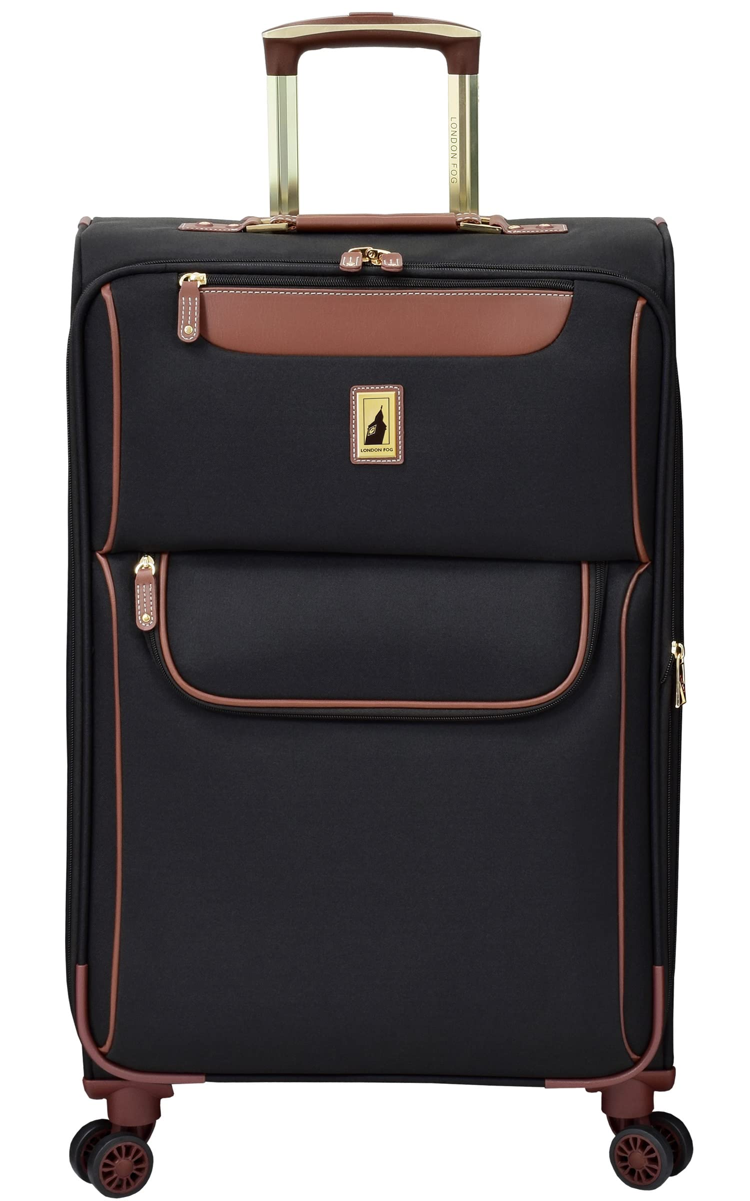 London Fog Westminster 25" Expandable Spinner Black