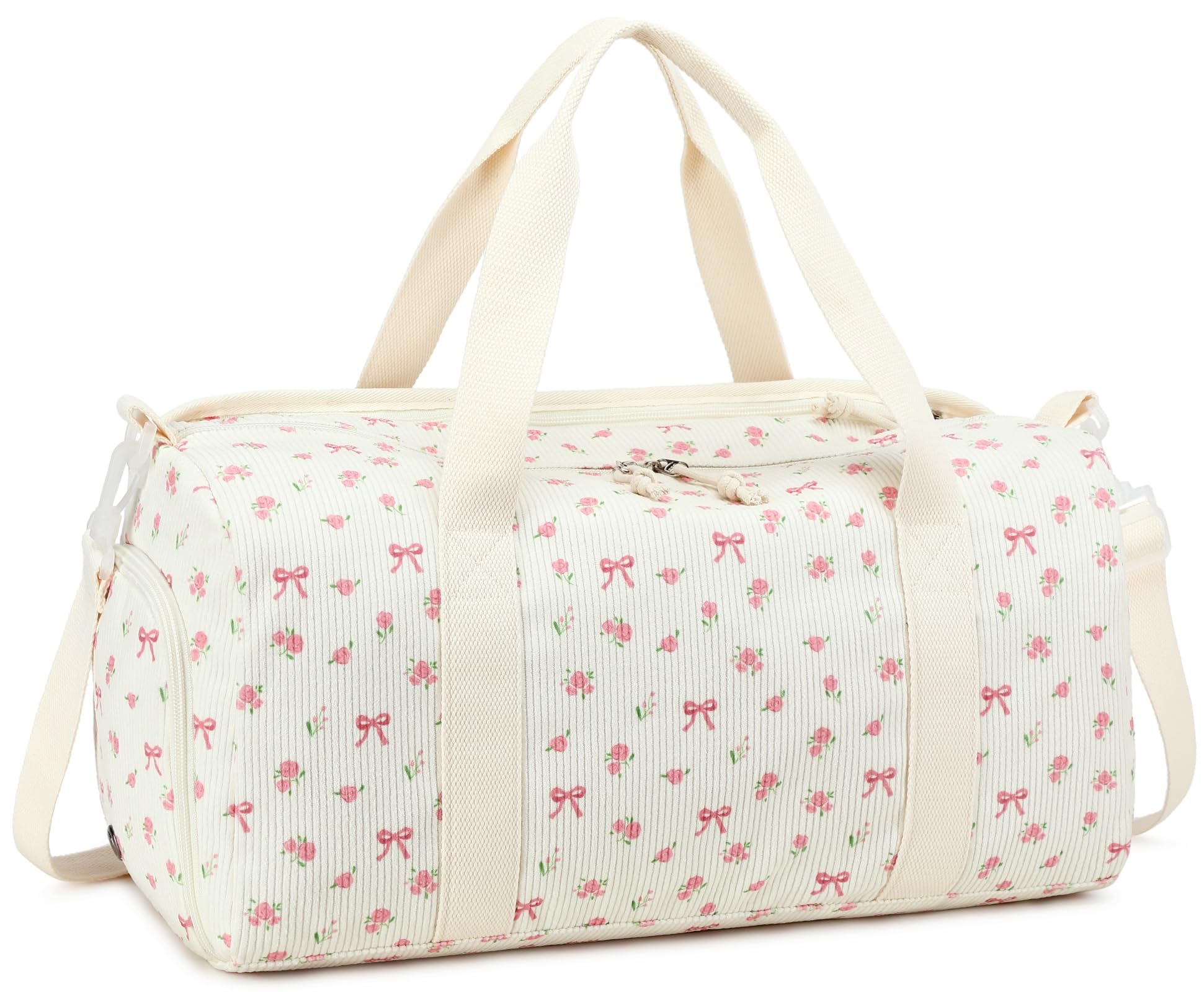 BTOOP Duffle Bag for Gym Sports Women Girls Workout Travel Bag Weekender with Shoe Compartment and Wet Pocket