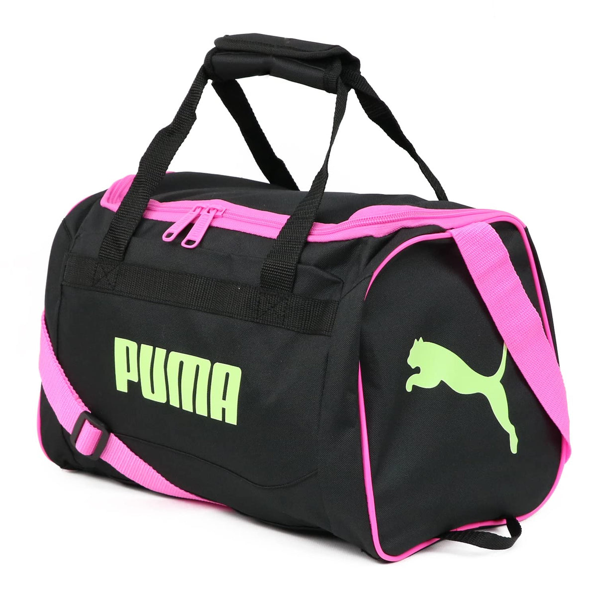 PUMA Kids' Evercat Transformation Duffel (One-Size, Black/Bright Pink)