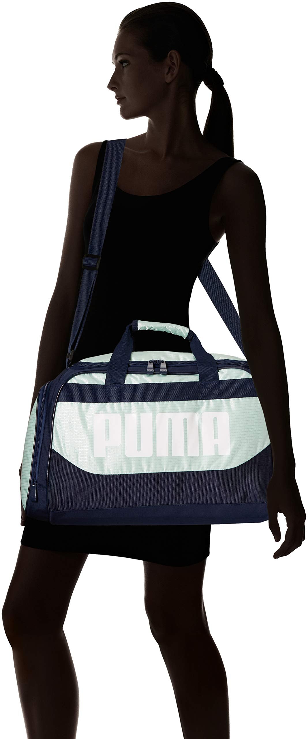 PUMA Women's Evercat Dispatch Duffel, navy/light blue, OS