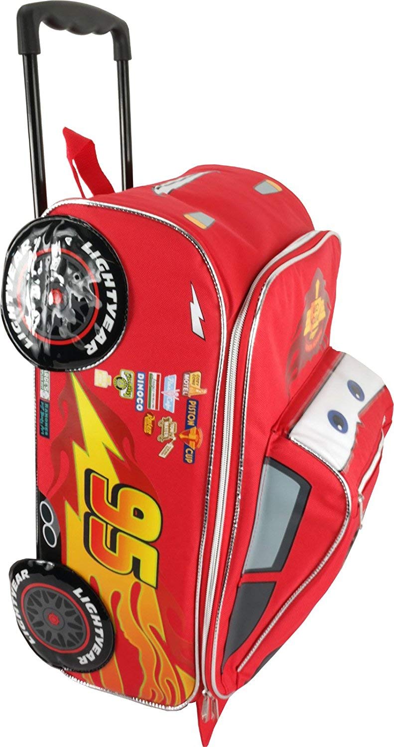 Pixar Cars 17 inches Lightning McQueen Shape Luggage