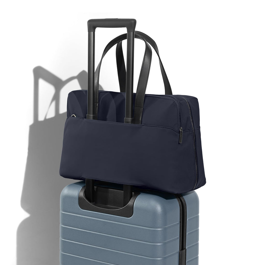 Away Everywhere Bag, Padded Laptop Sleeve, Removable Shoulder Strap, Daily Work Bag, Travel Essential Approved Personal Item, Navy Blue